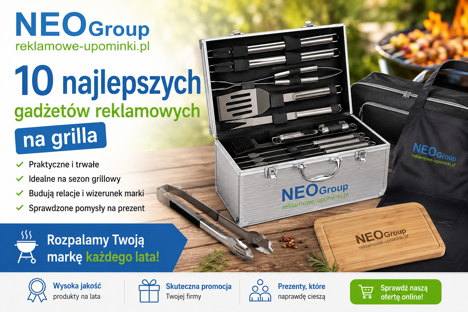 4 najlepsze gadżety reklamowe na grilla